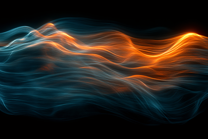 Abstract Glowing Waves