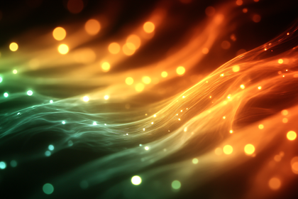 Abstract Glowing Waves
