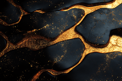 Abstract Gold And Black Texture
