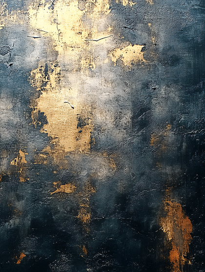 Abstract Gold And Dark Blue Texture