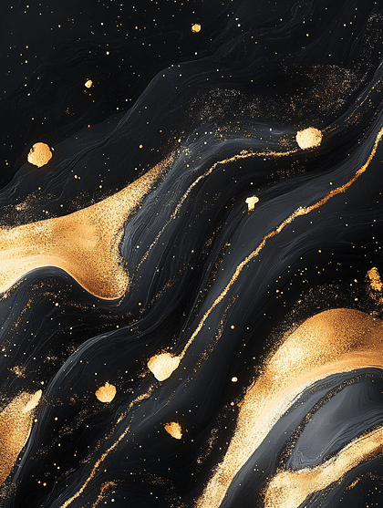 Abstract Gold Marbled Background