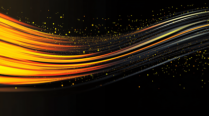 Abstract Gold Waves