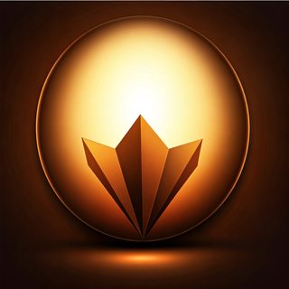 golden geometric symbol