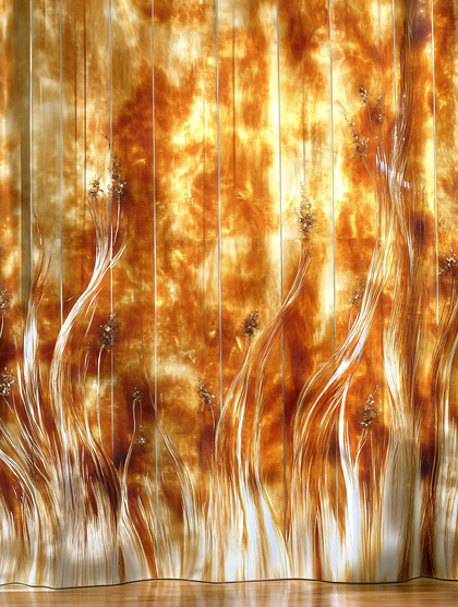 Abstract Golden Grass Texture