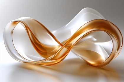 Abstract Golden Wave