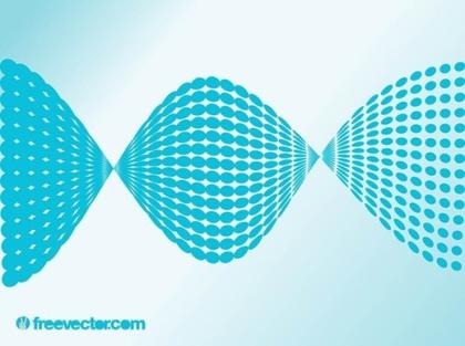 Abstract Halftone Design Free Vector