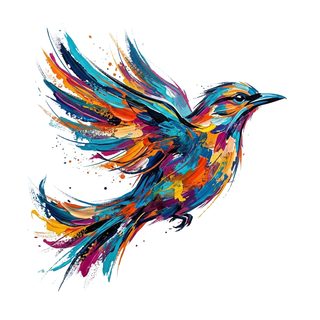 abstract flying bird