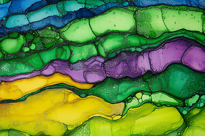 Abstract Ink Flow Art