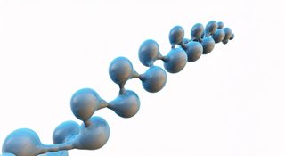 blue molecular chain