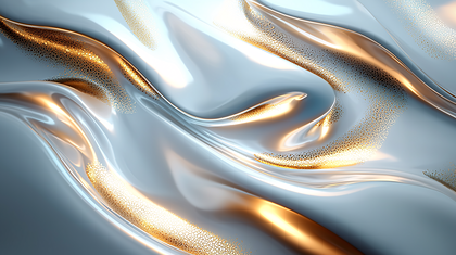 Abstract Liquid Gold and Silver