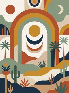 abstract desert landscape