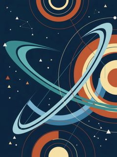 abstract planet rings