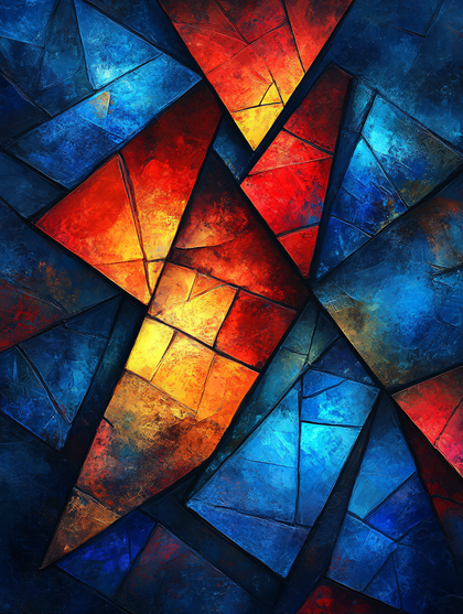 Abstract Mosaic Pattern