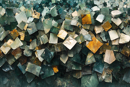 Abstract Mosaic Stone Tiles
