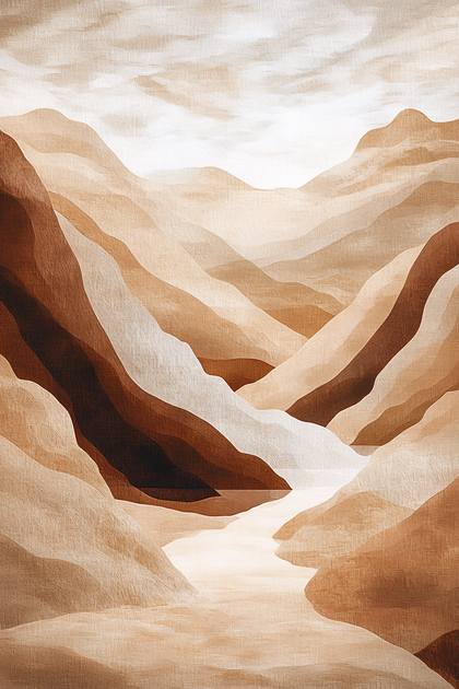 Abstract Mountain Landscape
