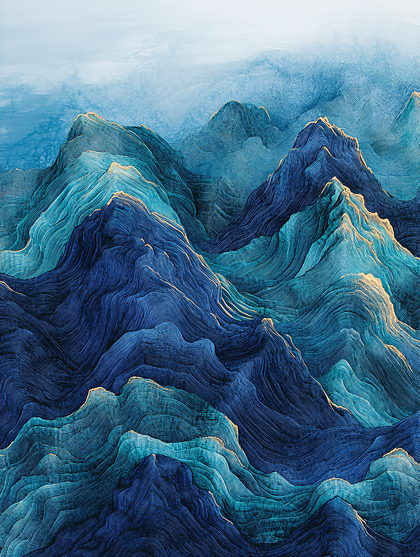 Abstract Mountain Range
