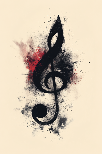 Abstract Music Note
