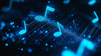 Abstract Music Notes