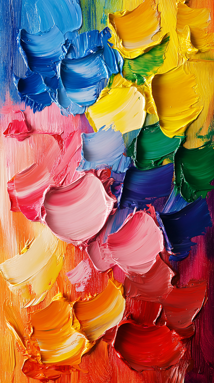 Abstract Oil Paint Palette
