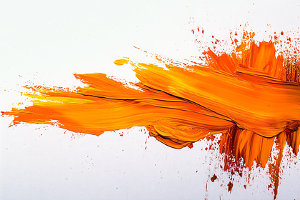 Abstract Orange Brushstrokes