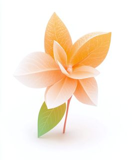 abstract orange flower