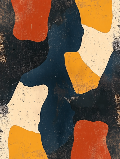 Abstract Organic Shapes Composition
