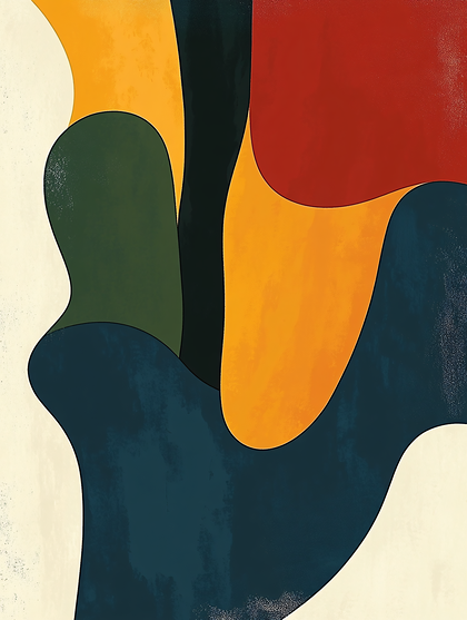 Abstract Organic Shapes Composition