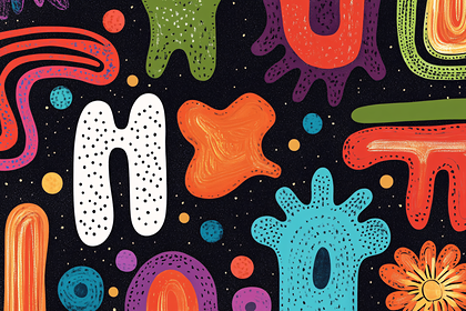 Abstract Organic Shapes In Space