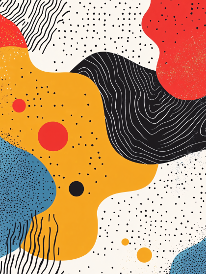 Abstract Organic Shapes Pattern