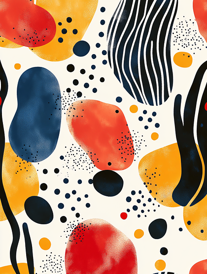 Abstract Organic Shapes Pattern