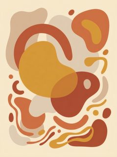 abstract warm shapes