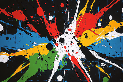 Abstract Paint Explosion