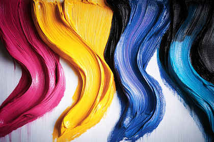 Abstract Paint Strokes
