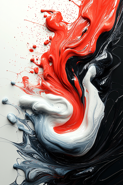 Abstract Paint Swirl