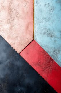 Abstract Painted Concrete Wall