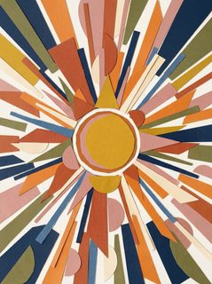 paper cutout sunburst
