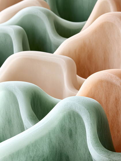 Abstract Pastel Waves