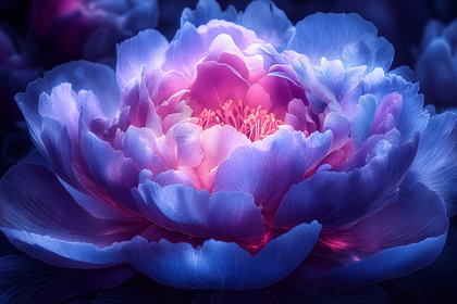 Abstract Peony Bloom