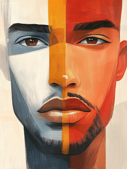 Abstract Portrait Of A Man