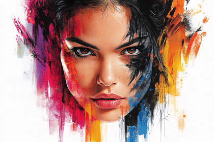 Abstract Portrait Of A Woman
