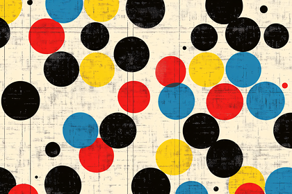 Abstract Primary Color Circles