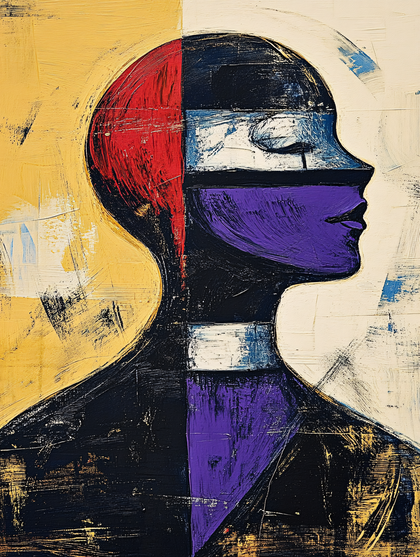 Abstract Profile in Colors