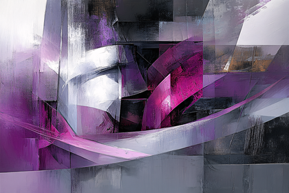 Abstract Purple Grey Composition