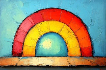 Abstract Rainbow Arch