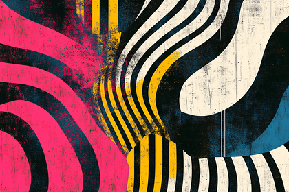 Abstract Retro Stripes