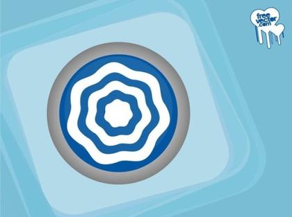 Abstract Round Icon Free Vector