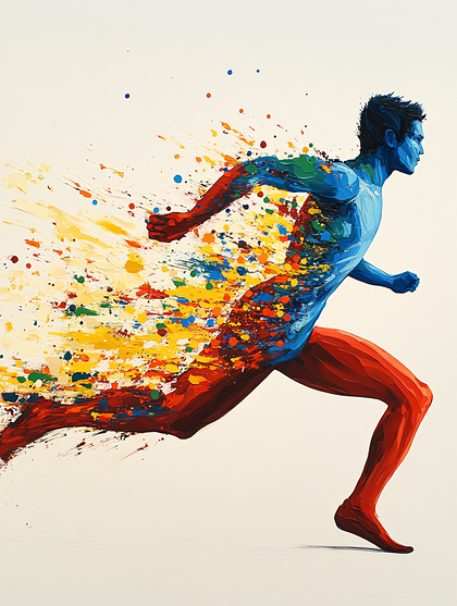 Abstract Running Figure