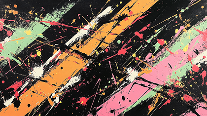 Abstract Splashes Of Color