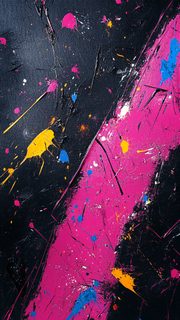 Abstract Splashes Of Color