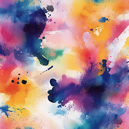 Abstract Splashes of Color